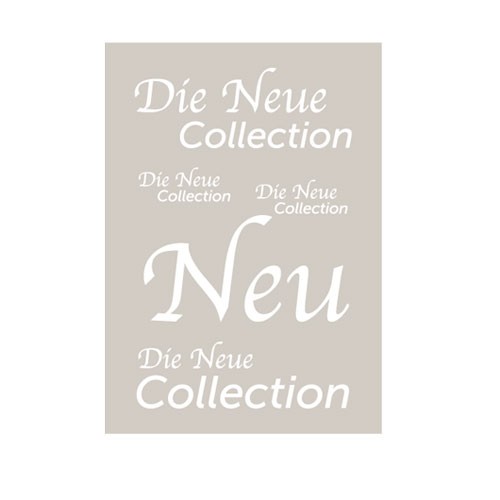 ra-schi-6640-0-573-88 Rahmenschild " Die Neue Collection " DIN A4