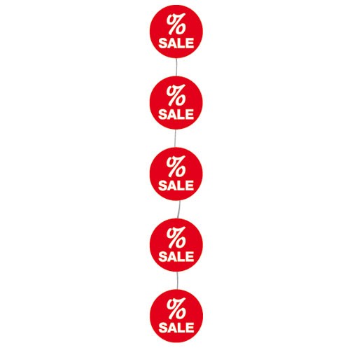 6653-0-368-17-kette Kette doppelseitig " % SALE " Kreise - 2 m lang