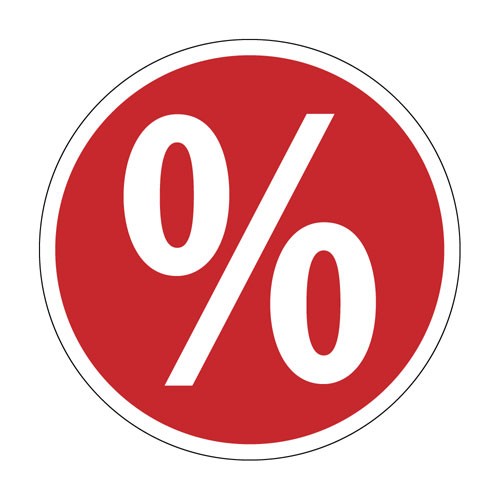 6647-0-048-17-Kleber-48 Rabatt-Ankleber - Folie - Ø = 48