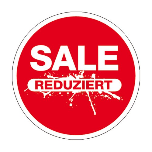 6653-0-544-17-Aufkleber Aufkleber " SALE REDUZIERT "