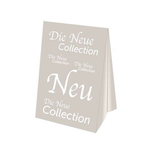 dach-auf-6640-0-575-88 Dachaufsteller " Die Neue Collection " DIN A3