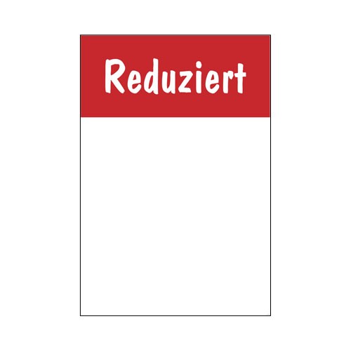 ra-schi-6640-0-409-17 Rahmenschild " Reduziert " - beschriftbar - DIN A4