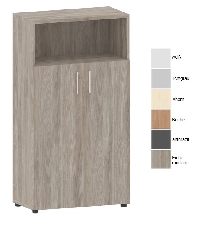 73008-60-Aktenschrank-Regalkombination-4-H-hen Aktenschrank-Regalkombination 4 Ordnerhöhen