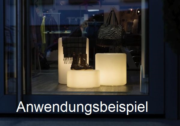 LK-Zylinder-Anwendung Leuchtkörperset Quader, Deko Leuchte