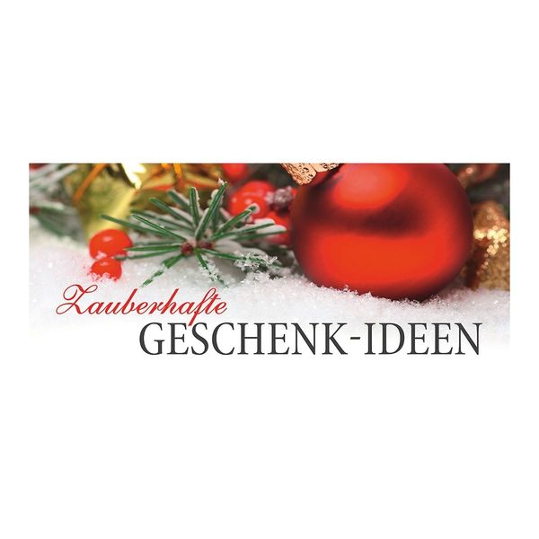 Plaket-Streifen-6660-Geschenk-Ideen Plakat " Zauberhafte GESCHENK-IDEEN " - quer