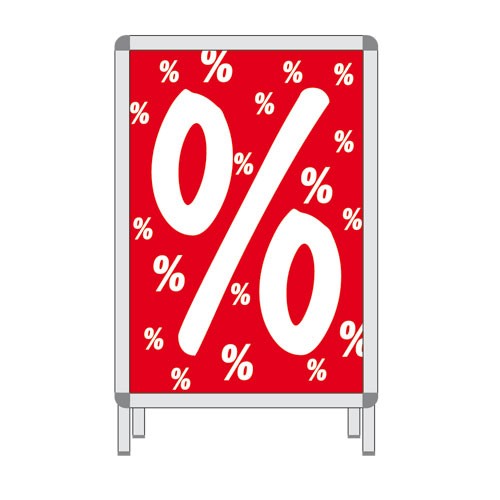 rah-pla-6640-0-289-17 Rahmenplakat - " % " DIN A1
