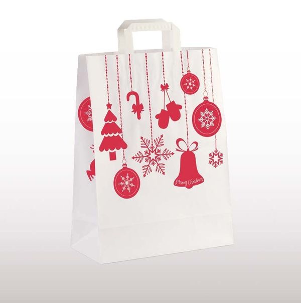 6994-0-022-01-weihnacht Papier-Tragetaschen - Weihnachtsschmuck