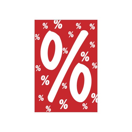 ra-schi-6640-0-279-17 Rahmenschild " % " DIN A4