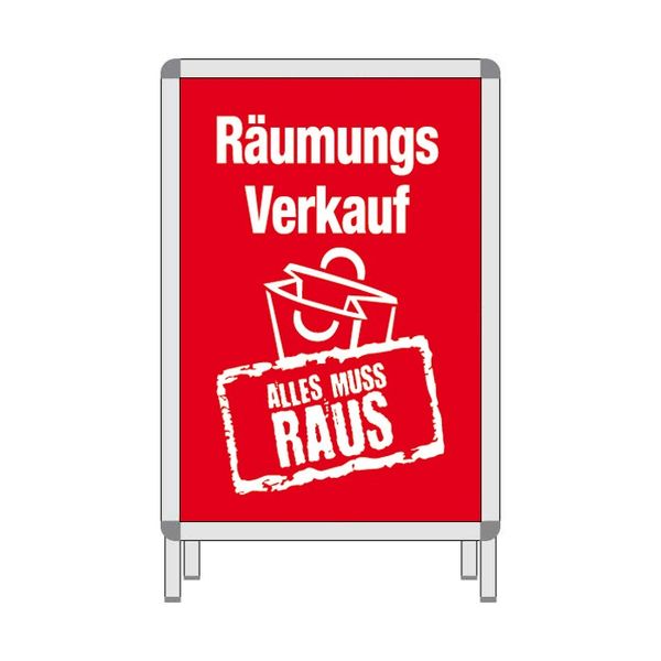 rah-pla-6640-0-626-17 Rahmenplakat - Räumungsverkauf ALLES MUSS RAUS - DIN A1