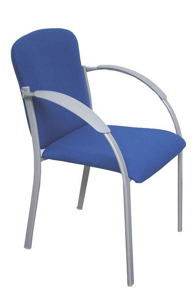 Besucherstuhl-Vio-80362_blaugrau-Kopie Besucherstuhl, Konferenzstuhl "Violetta" mit Armlehne