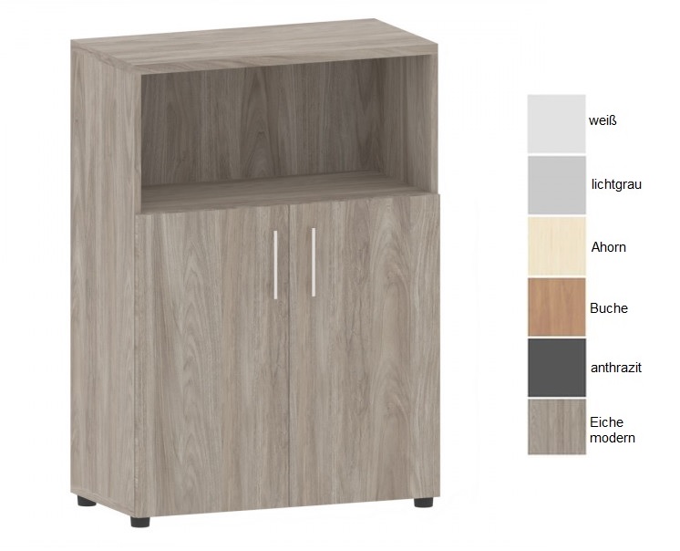 73009-06-Regal-Schrank-Kombinaton Aktenschrank-Regalkombination 3 Ordnerhöhen