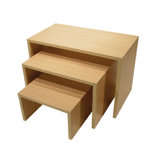 Stufentisch-Set-Dub-8006 Verkaufstische Stufentisch Set " DUB 1 " - 3 Tische