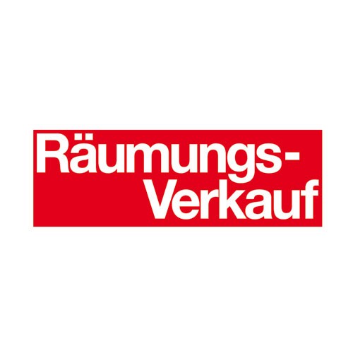 6652-0-275-17 Aufkleber " Räumungs-Verkauf "