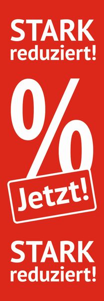 Plakat-6640-0-853-17 Plakat " JETZT! STARK reduziert! "