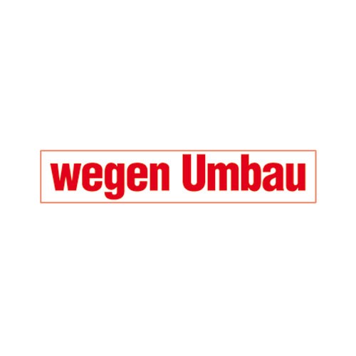 6652-0-348-17 Aufkleber " wegen Umbau "