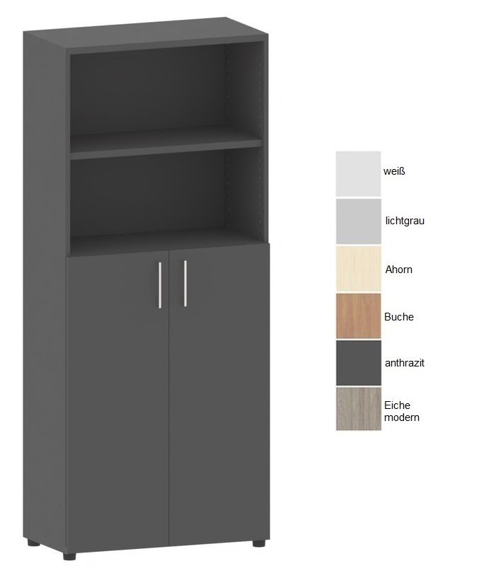 73010-Aktenschrank-Regalkombination-5-H-hen Aktenschrank-Regalkombination 5 Ordnerhöhen