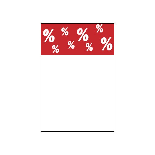 Rahmenschild-6643 Rahmenschild " % " - beschriftbar - DIN A4