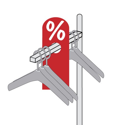 6641-0-023-17 Rabatt Hänger - doppelseitig