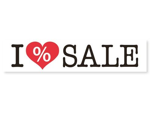 6652-0-748-01 Aufkleber " I Love SALE "