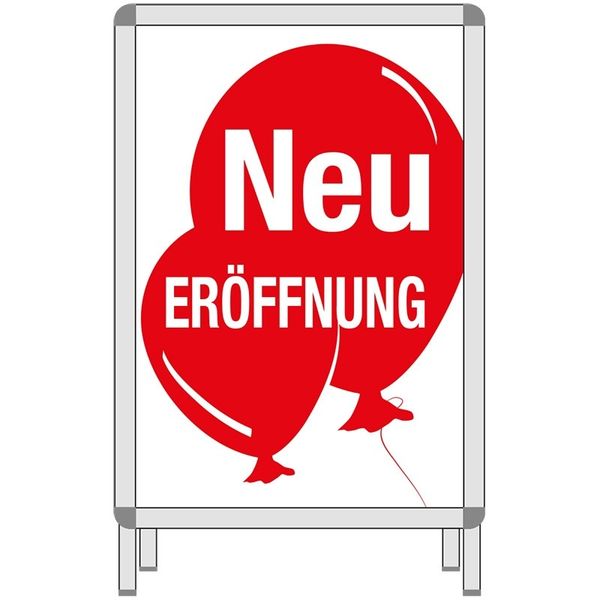 rah-pla-6640-0-738-17 Rahmenplakat - Neu ERÖFFNUNG - DIN A1