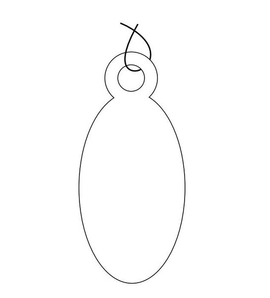 Apli-Anh-nge-Oval Anhänge Etiketten - Oval
